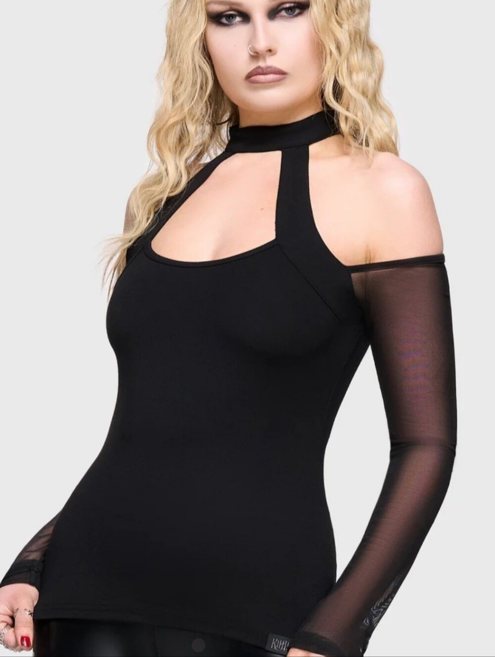 Killstar Off The Shoulder Only Consolation Black Top Sz Womens M